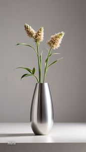 Florero de Piso Redondo Moderno de Metal con Acabado Dorado, Exhibidor Floral Contemporáneo, Macetero Decorativo de Diseño Duradero - Product Image 3