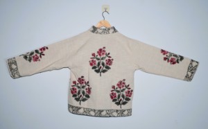 Veste en coton artisanale de qualité supérieure à motifs imprimés à la main pour femmes |   Manteau ouvert éco-responsable, style bohème décontracté et ethnique - Product Image 6