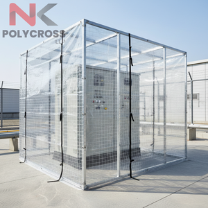 Lona Transparente Personalizada de Alta Resistencia con Borde Reforzado con Cuerda y Esquinas Reforzadas para Uso en Construcción, Agricultura y Almacenes - Product Image 1