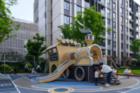 Structure de jeu personnalisée pour aire de jeux extérieure parc d'aventure parc d'attractions et jardin d'enfants jouets d'amusement