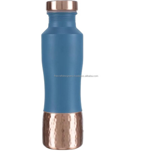 Botella de agua azul Premium, accesorios de estilo de vida diario, botella de agua de cobre con aislamiento alto, botella de regalos más vendida para viajes - Product Image 1