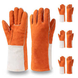 Heat & Fire Resistant Kevlar Thread Stitching Welder Working <b>Gloves</b> Outdoor Daily Use Fireplace Work Hand Safety Welding <b>Gloves</b> - Product Image 2