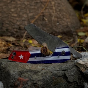 Navaja de Bolsillo con Bandera Cubana, Hoja de Acero Inoxidable, Herramienta de Corte Multiusos, Borde Liso y Duradero - Product Image 3