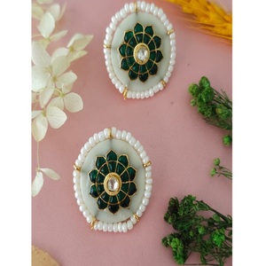Pendientes de Gotas de Moissanita Fina de Primera Calidad, Chapados en Oro Glamoroso, para Mujer, para Vestidos de Noche, Fiestas, Moda - Product Image 1