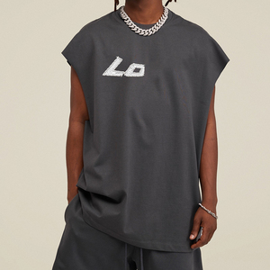 Débardeur Homme Personnalisé avec Logo, Coupe Ample et Structurée, en Coton Lavé Tricoté 100% Respirant, Séchage Rapide, Écologique, Idéal pour la Gym - Product Image 5