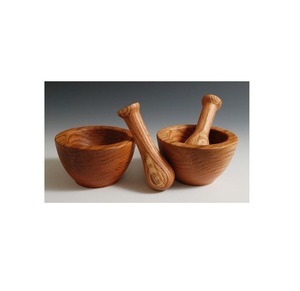 Multipurpose Wooden Mortar and Pestle Set Durable <b>Grinder</b> for Spices <b>Herbs</b> Nuts Seeds Kitchen Accessories - Product Image 5