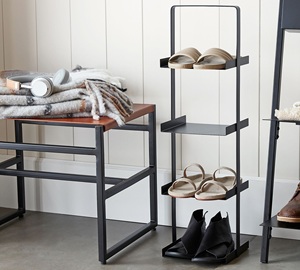 Premium Vertical Shoe Rack Multi Tier Compact Organizer Space Saving Design Strong Stable <b>Frame</b> Elegant Modern Entryway Display - Product Image 5