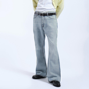 Jeans de Mezclilla Holgados Personalizados de Talla Grande para Hombre, Estilo Urbano, con Bordado de Grafiti, Jeans Oversize para Skate, Fabricante OEM de Moda - Product Image 2
