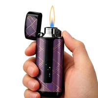 Briquet électronique rechargeable USB Serigs Premium, design coupe-vent, pour cigarettes, barbecue, voyage, chicha, fumer