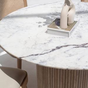 Mesa de Comedor Redonda con Tapa de Mármol Vandana Aureo Nova, con un Diseño Moderno y Elegante - Product Image 2