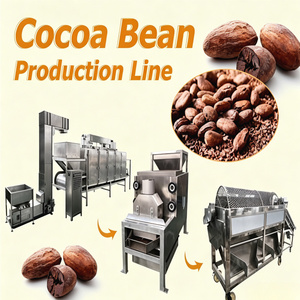 Cacao Bean Nibs Cocoa <b>Paste</b> Production Making Machine Line High Efficiency Cocoa Butter Powder Processing Plant - Product Image 1