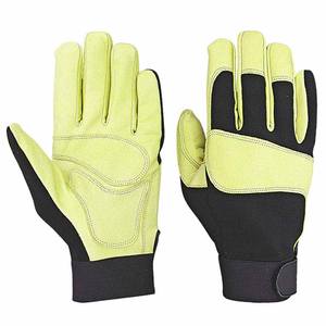 Guantes de Mecánico Reforzados de Cuero de Cabra, Resistentes a la Abrasión, para Trabajo Industrial, Protección de Manos, Guantes de Jardinería - Product Image 5