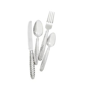 Luxury Stainless Steel <b>Flatware</b> Set with Fork Spoon Knife Modern Design Dishwasher Safe for Home Restaurant Hotel Banquet Dining - Product Image 6