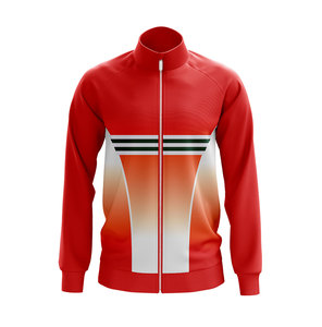 Custom Sublimation Fleece <b>Jacket</b> Zip Up Track <b>Jacket</b> Geometric Print Winter Outerwear for <b>Men</b> and Women - Product Image 1