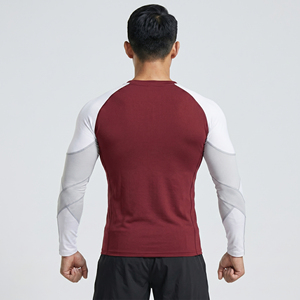 Rash Guard Direct Comfortable Breathable Quick Dry <b>Men's</b> Fitness Rash Guard <b>Compression</b> MMA Sportswear BJJ Martial Arts Custom - Product Image 5