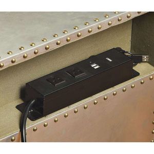 Comodino USB in alluminio Brancaster - Product Image 4