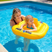 Bouée de natation gonflable en PVC pour enfant, ovale, 79x79 cm, modèle chinois 56587