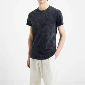Camiseta Casual Oversize para Hombre con Lavado Ácido, Cuello Redondo, Estilo Vintage, de Algodón - Product Image 5