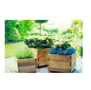 Vase à fleurs en bois poli et de haute qualité, décoration de jardin pour la maison et le bureau, offre spéciale - Product Image 2