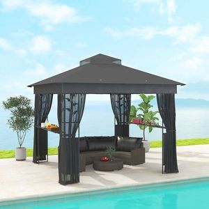 Pérgola, Gazebo y Pabellón para Exteriores Todo en Uno: ¡Disfrute del Aire Libre! - Product Image 1