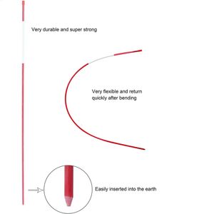 Palo di segnalazione stradale verde solido da 48 pollici con design accattivante per condizioni nevose - Product Image 3