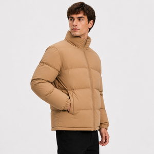 Casual insulated puffer <b>jacket</b> made <b>for</b> fashionable warmth and lightweight comfort during outdoor travel and winter daily moveme - Product Image 4