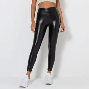 Leggings en cuir PU pour femme, sexy, effet push-up fessier, coupe crayon, taille haute, décontracté - Product Image 2