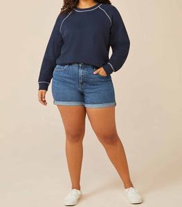 Pantalons de luxe de haute qualité pour femmes, jeans sexy taille moyenne et basse, vente en gros, nouveaux arrivages, shorts en denim amples pour femmes, OEM - Product Image 3