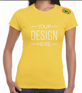 T-shirts pour femmes de haute qualité, logo personnalisé, 100% coton, manches courtes, col rond, décontracté, sportif, tissu tricoté imprimé en 3D - Product Image 5