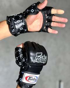 Guantes de MMA de cuero genuino hechos a medida de la mejor calidad con pulgar abierto para entrenamiento de MMA UFC - Product Image 3