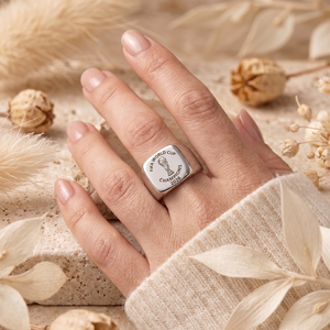 Anillo de Acero Inoxidable Grabado Personalizado con el Sello de los Campeones de Fútbol <span class=keywords><strong>FIFA</strong></span> 2026 para Hombre - Product Image 5