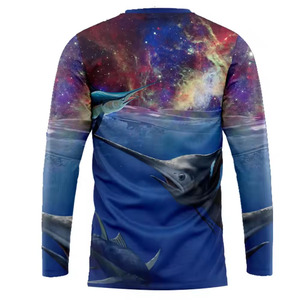 Camiseta de pesca de manga corta para hombre, de alta calidad, sublimada y personalizada, que absorbe la humedad, a precio económico. - Product Image 3