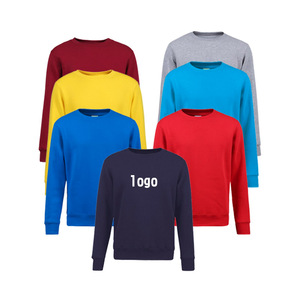 เสื้อสเวตเชิ้ตสีกรมท่าแบบยูนิเซ็กซ์ คอกลม ทรงปกติ พิมพ์ลายโลโก้ด้านหน้า สวมใส่สบายๆ สำหรับฤดูใบไม้ร่วง ผลิตจากผ้าฝ้ายถักเนื้อแน่น - Product Image 2