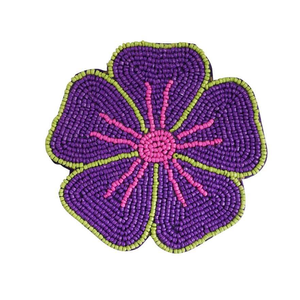 Posavasos de Cristal con Cuentas de Diseño Personalizado de Alta Calidad, Duraderos, Estilo Floral, de Plástico para Mesa de Comedor - Product Image 3