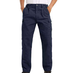 Pantalones Cargo Casuales para Hombre, Premium, con Múltiples Bolsillos, Talla Grande, Transpirables, de Secado Rápido, Impermeables, Ecológicos, 100% Lona de Algodón, Otoño - Product Image 1