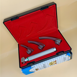 LAPA-733073-7-1 Laryngoscope integral Macintosh Fiber Optic 3 Blade 0-1-2 Set Child Handle Premium Quality Autoclavable Box Pack - Product Image 4