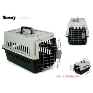 Yommy Pet Carrier 30x48x32cm Plastic Transport Cage For <b>Dogs</b> Cats - Product Image 5