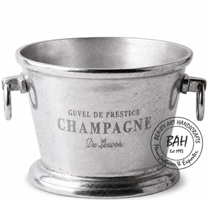 Seau à glace en aluminium en gros avec poignées, finition argentée, étanche, refroidisseur de bouteilles de vin pour hôtels, mariages et fêtes - Product Image 2