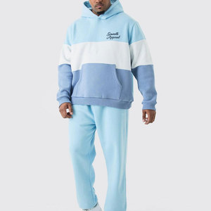 Survêtement d'hiver haut de gamme en polaire unie avec capuche, 100 % coton, respirant, léger, coupe décontractée pour le quotidien et l'extérieur - Product Image 1