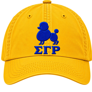 หมวกแก๊ปปักลาย Sigma Gamma Rho สำหรับผู้หญิง หมวกเบสบอลผ้าฝ้ายแบบปรับได้ สไตล์ลำลอง แฟชั่นสำหรับชมรมนักศึกษากรีก - Product Image 1