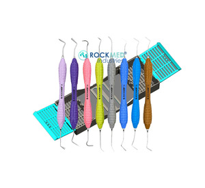 Casetes Dentales ROCKMED ARTE para Instrumentos Dentales, Espátulas para Relleno y Aplicación de Composite, Acero Inoxidable, Autoclavables - Product Image 1