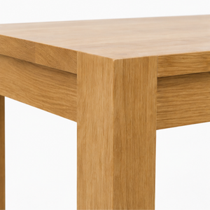 Ensemble de salle à manger rectangulaire en teck de qualité supérieure ARTERRA, table à manger moderne avec pieds en blocs et chaises pour la maison et la villa - Product Image 5