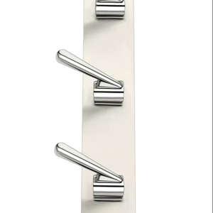 Premium SS202 5 Pin Cloth <b>Hook</b> Stainless Steel Wall <b>Hook</b> Heavy Duty Rustproof Door Hanger for Bathroom <b>Kitchen</b> - Product Image 1