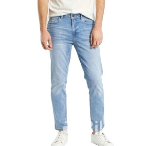 Men's Customized Color Design Casual Long Breathable Winter/Summer <b>Stretch</b> <b>Denim</b> Overalls Medium Wash Solid Pattern Low MOQ - Product Image 5