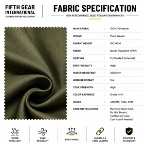 Conjunto de Chándal Táctico Techwear, Chaqueta Impermeable y Pantalones Cargo, Ropa Urbana para Exteriores, Fabricante OEM Personalizado - Product Image 6