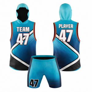 Ensemble d'uniformes de flag football personnalisés OEM, marque privée, fabricant en gros, maillots et shorts d'équipe respirants à séchage rapide, équipe personnalisée - Product Image 4