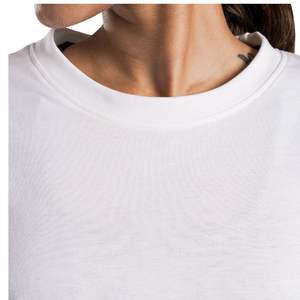 Women Oversized T Shirt Loose Fit Casual Gym Wear Breathable Soft Cotton Fitness Yoga <b>Running</b> Sports Plain White T Shirt - Product Image 3