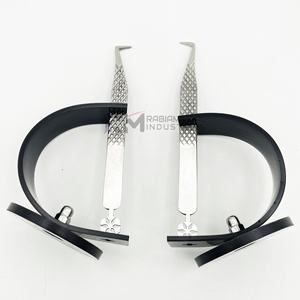 Support de pince à épiler simple RMI, couleur personnalisable, en acier inoxydable, anti-magnétique, préhension de précision pour cils et diamants - Product Image 1