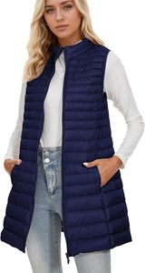 <b>Women's</b> Lightweight Breathable Insulated Puffer Vest OEM Manufacturer Custom Logo <b>Sleeveless</b> Quilted <b>Jacket</b> Stand Collar Casual - Product Image 2