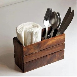 Hermoso Organizador de Utensilios de Cocina de Madera Natural para Encimera, Herramientas de Cocina y Accesorios para Servir - Product Image 2